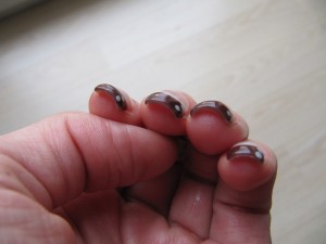  Gelnägel, meine vorweihnachtlichen, 4. Versuch in Anfänger Nageldesign