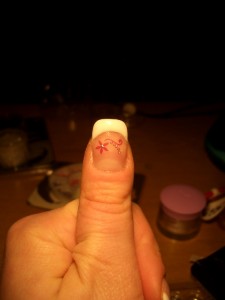 leider etwas unscharf sorry Bin für Tipps dankbar in Anfänger Nageldesign
