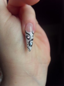  der erste Versuch,Stiletto in Anfänger Nageldesign