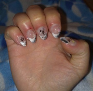 1 meine neue Modellage in Anfänger Nageldesign