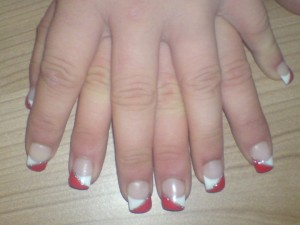 1.Nägel von oben Meine ersten Gelnägel in Anfänger Nageldesign