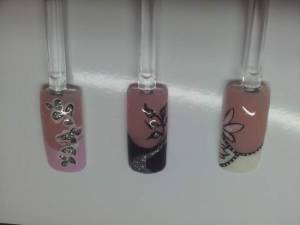 Nailart 1 1. Nailartversuche in Nageldesign