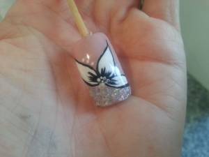 Blume Auch ich habe die Sonne gemieden. in Nageldesign