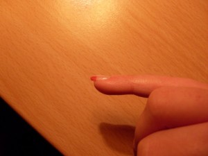 Und von der Seite Mein 1. selbst gemachter Gel Nagel in Anfänger Nageldesign