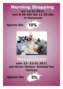  Morning Shopping bei CariLou in Hannover 10% in Online-Shop