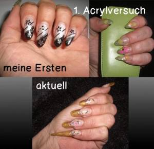 meine Karriere :-) Damals und heute- Vergleiche in Nageldesign