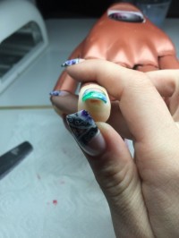 Tunnel Gelmodellage mit selbst gemischtem Glasgel in Anfänger Nageldesign