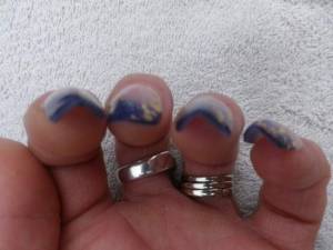 Tunnel Edgenägel-der 2.Versuch in Anfänger Nageldesign