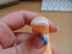 2.versuch tunnel 2. Versuch mit Schablone in Anfänger Nageldesign