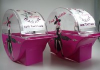 Doppelbox für ein Naildesigner Studio mit Tattoostudio Zellettenbox Design mal anders in Nagelstudio Zubehör