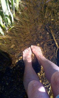 Füße im Flussbett Was hat euch heute glücklich gemacht? in Small Talk