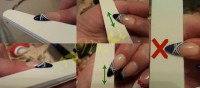 Drauf- Seitenansicht Feiltechnik Nochmal Stiletto geübt am Nailtrainer in Anfänger Nageldesign