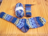 Socken mit Bumerangferse,
Handabeit selbstgestrickt Sula - Meine gestrickten Handarbeitswerke in Basteln