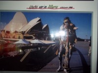 Aborigini von einer Postkarte fotografiert @DanisAngel Didgeridoo in Small Talk