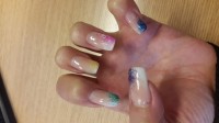 Draufsicht Acrylnägel selber machen ohne Schulung in Anfänger Nageldesign