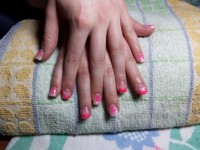 Tipverlängerung Pink Weiß Nägel wie haltbarer machen? Problemnägel in Gelnägel