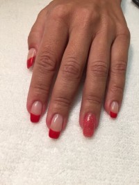 Oben Rotes french in Anfänger Nageldesign