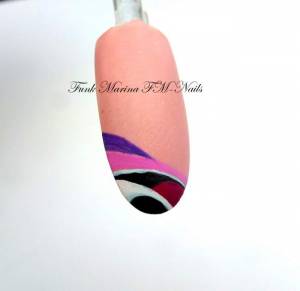3. weitere farben Nagelmodellage Anleitung mit Acrylfarben in Nageldesign