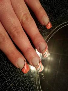 von oben leider nur Gelmodellage in Anfänger Nageldesign