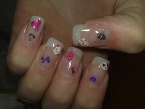 Acryl Modellage Bilder aus meiner Anfangszeit in Anfänger Nageldesign