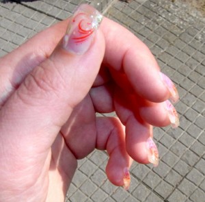4_Seite neue Anfängermodellage mit viel Gedöns in Anfänger Nageldesign