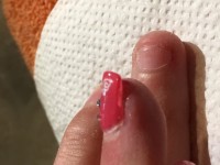 Mit Farbgel Seite Schablonenverlängerung bei jüngster Tochter einfach in Anfänger Nageldesign