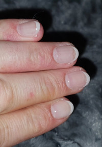 Acryl mit Natur French Lackierte Fingernägel bei Männern in Nagellack / UV