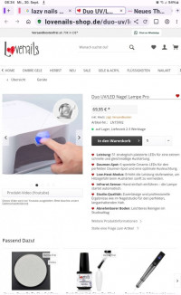 Bild 1 Hat jemand Erfahrung mit dieser UV/LED Lampe? in Nagelstudio Zubehör