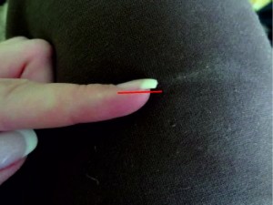  French mit Blümchen - Bitte um Kritik in Anfänger Nageldesign