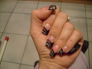 fertige Modellage stamping geht nicht restlos weg leider ! in Anfänger Nageldesign