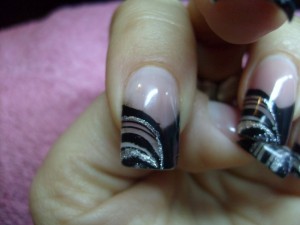  stamping geht nicht restlos weg leider ! in Anfänger Nageldesign