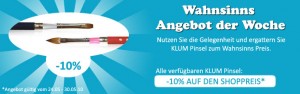 BigBanner_klum -10% auf alle verfügbaren KLUM Pinsel in Online-Shop