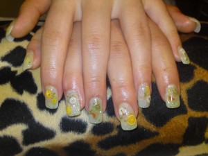  Gelmodellage mit Früchtefimo - FRUCHTALARM in Anfänger Nageldesign