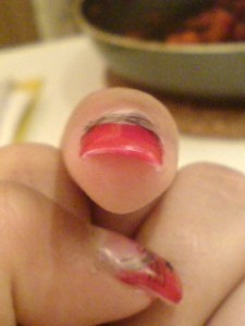  Rot mit streifen, eure meinung ? :) in Anfänger Nageldesign