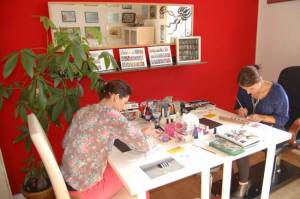 am arbeiten One Stroke Schulung am 30.09.2012 in Nailart Kurse