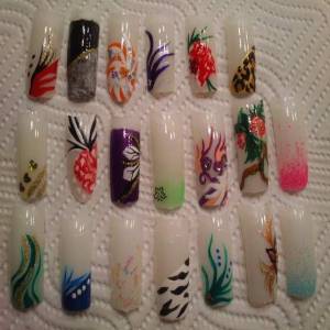 Bild Verschiedene Nailart Muster Anfanger Nagelmodellagen