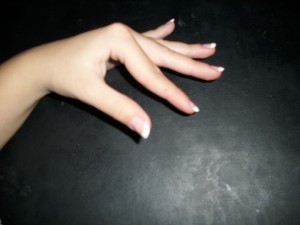  Anfängermodellage A la Beauty G. weißes French in Anfänger Nageldesign