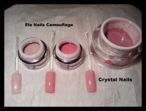 Camouflage von Ele Nails und Cover Pink von Crystal Nails Make up Gele / Camouflage Gele in Gelnägel