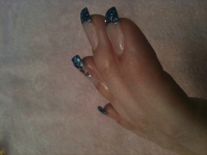 Foto-2 Meine 3. Modellage - bitte Verbesserungsvorschläge in Anfänger Nageldesign