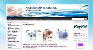 Neue Shop Online Shop Nailshop Kristal in Online-Shop