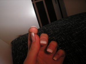 Die Vorderansicht Das erste "offiziele" Mal - endlich ohne Liftings in Anfänger Nageldesign