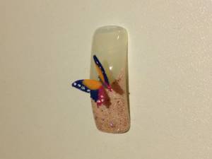 Acryl Schmetterling Tiere Nageldesign & Nailart Modellagen in Nageldesign