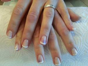 Naturnagelverstärkung mit Gel, Make-Up Gel von Blossom (Milky Pinky Sorbet),  Naturnagelverstärkung mit Gel in Anfänger Nageldesign