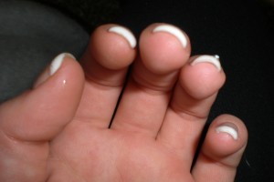 Meine 1. Modellage 4 1. Naturnagelverstärkung mit Gel - French in Anfänger Nageldesign