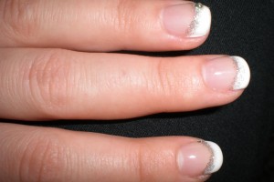 Meine 1. Modellage 5 1. Naturnagelverstärkung mit Gel - French in Anfänger Nageldesign