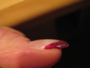 Meine eigenen Nägel (3) Natur und einmal in Farbe in Anfänger Nageldesign