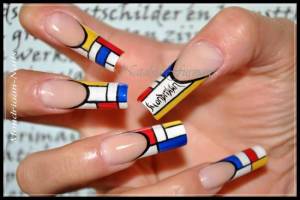 mondriaan Kurse und Schulungen mit Natalya Furman. in Nailart Schulung