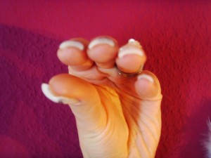 Leider bekomm ichs ohne Blitz nicht schärfer hin... Bitte Bewertung! 1Gelversuch mTips ohne Schulung in Anfänger Nageldesign