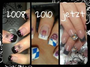 2008-heute Damals und heute- Vergleiche in Nageldesign