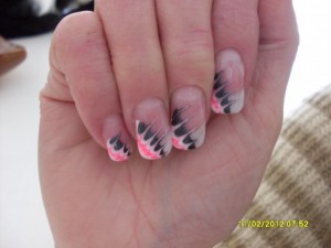 Hier mit Nailart 3 Hilfe zu meinen Modellagen nach einem Basiskurs in Anfänger Nageldesign